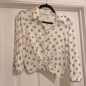 Zara blouse top